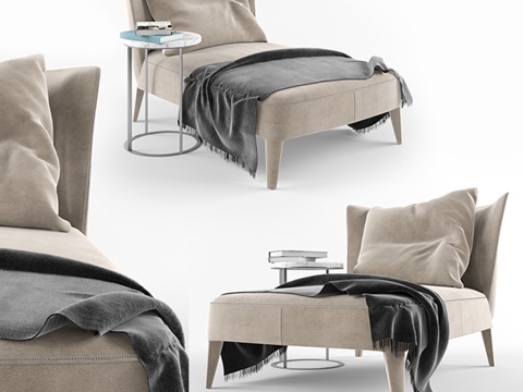  BB Italia Febo休闲椅3d模型 