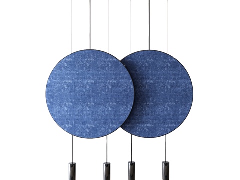  Revolta L73.2D线性吊灯配声学面板3d模型 