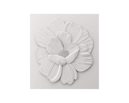  Wall Deco 花朵护墙板3d模型 