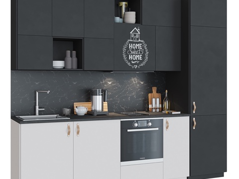  宜家厨房3d模型 