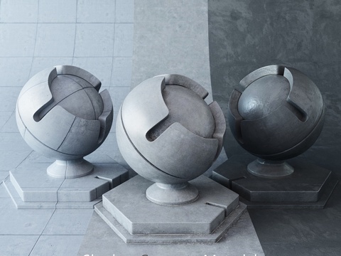 Shaders 混凝土 53d模型 
