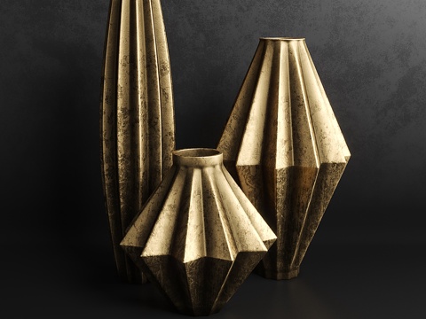  花瓶套装13d模型 