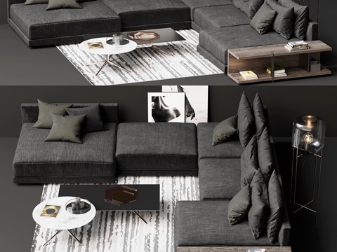  Poliform Bristol沙发3d模型 