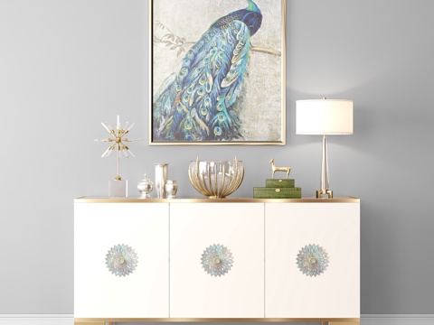  普林餐边柜3d模型 