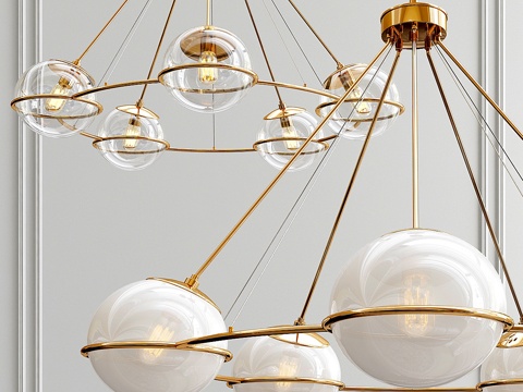  哈索威吊灯3d模型 