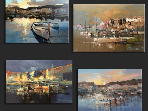  抽象绘画3d模型 