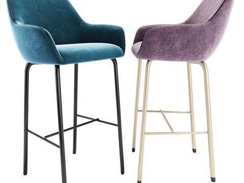  现代吧椅3d模型 