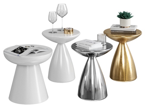  West Elm Cosmo & Collins 边几3d模型 