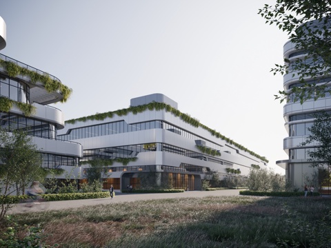  产业园 科技园 厂房 办公楼3d模型 