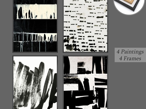  壁画套装 No 5953d模型 