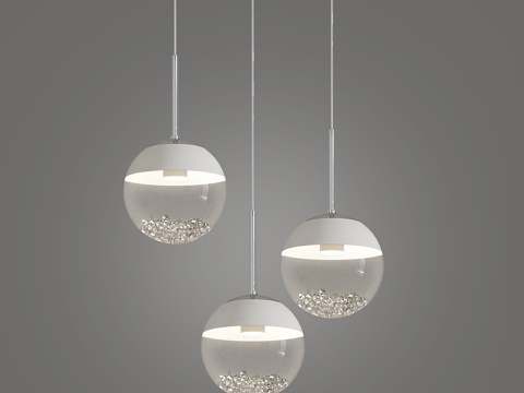  eglo Montefio 3 LED线性吊灯3d模型 