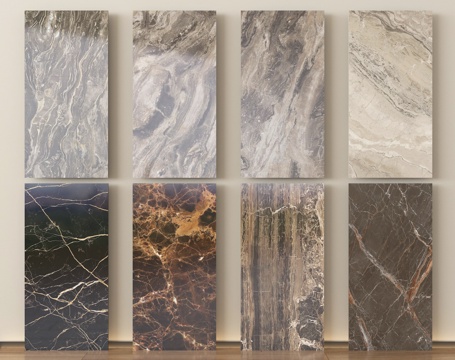  现代大理石背景墙 石材 岩板 大理石 瓷砖 岩板背景墙3d模型 