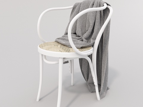  维也纳藤编椅3d模型 