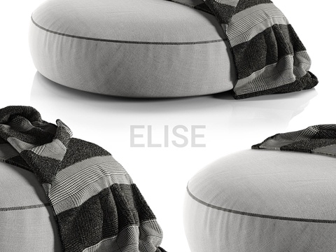  Pouf Poliform Elise3d模型 