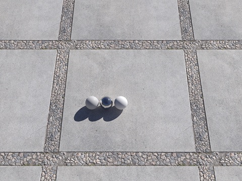  铺路石板3d模型 