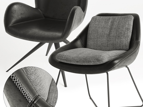  深屋椅子63d模型 