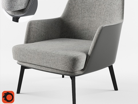  Cullen休闲椅3d模型 