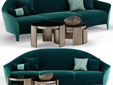  传承科特斯沙发3d模型 