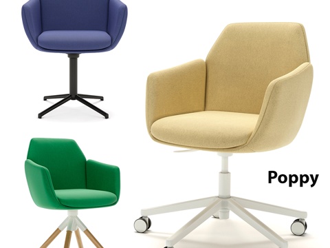  霍沃思罂粟办公椅3d模型 