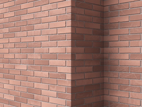  砖砌体（4x4米）3d模型 