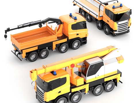  斯堪尼亚玩具车套件3d模型 