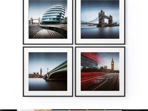  海报套装163d模型 