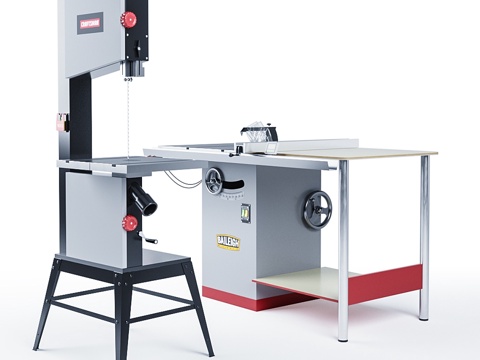  带锯与台锯3d模型 