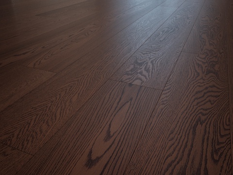  桃花心木地板3d模型 