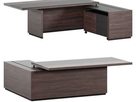  北欧简约书桌  书桌  简约书桌  桌子 办公桌3d模型 