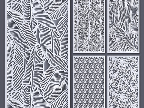  装饰隔断3d模型 