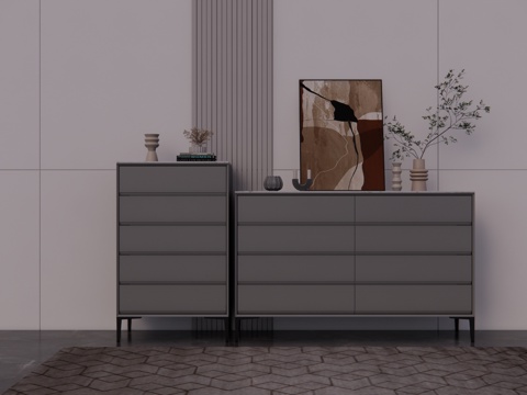 家装 装饰柜 吊柜 鞋柜 酒柜 玄关 衣柜 餐厅 边柜 客厅su模型