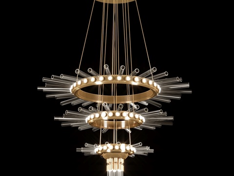  Majestic 豪华吊灯。品牌 - luxxu3d模型 