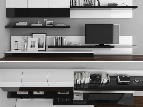  电视柜套装 0283d模型 