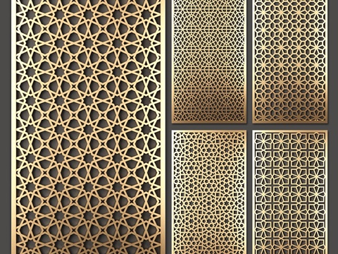  装饰隔断3d模型 