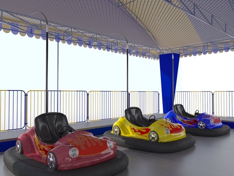  Autodrome碰碰车3d模型 