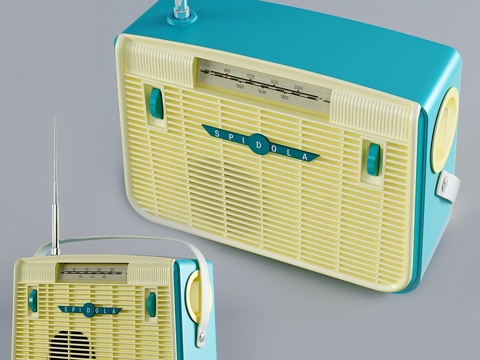 Spidola VEF1收音机3d模型 