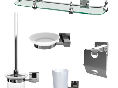  浴室配件3d模型 