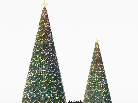  城市圣诞树3d模型 