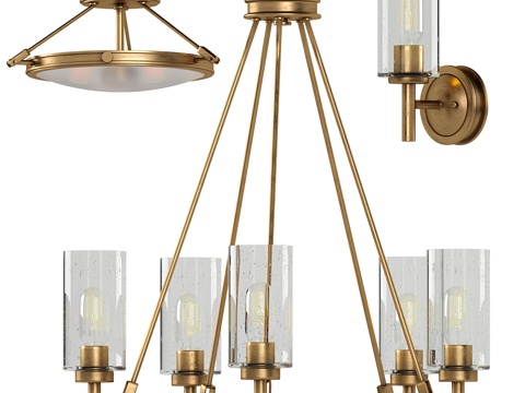  埃尔斯特德壁灯套装3d模型 