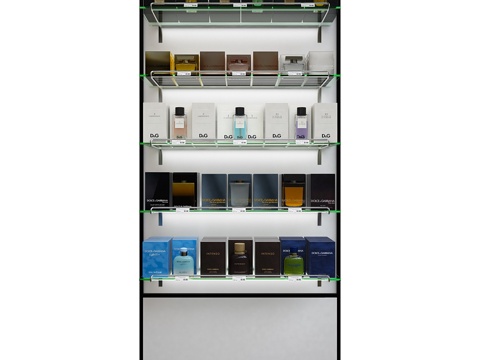  Dolce &amp; Gabbana香水陈列架3d模型 