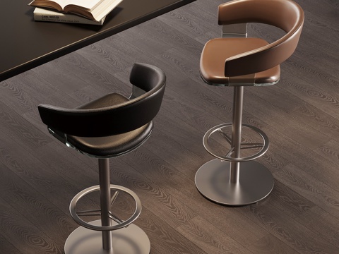 现代吧椅su模型