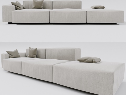  Soft Modular Sofa3d模型 