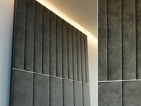  装饰墙。软质面板。223d模型 