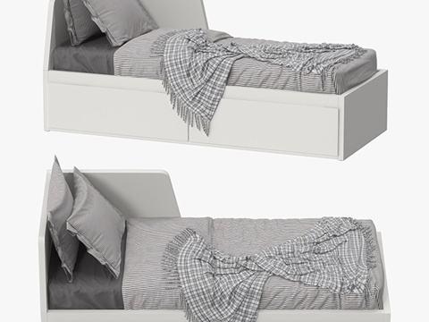  宜家FLlekke沙发床3d模型 