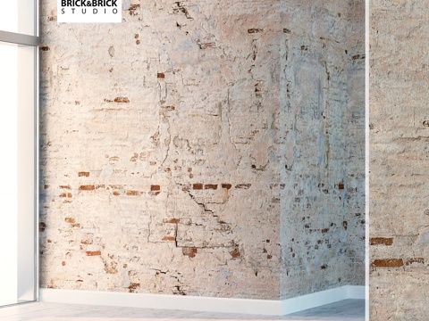  抹灰砖砌体 1193d模型 