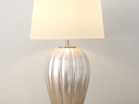  浏览银质台灯3d模型 