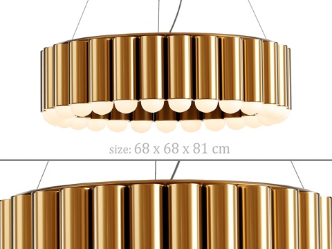  Radia Gold 60 吊灯3d模型 