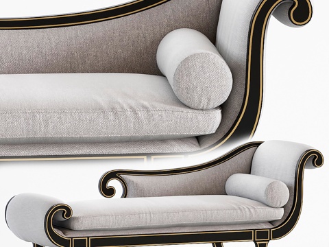  贝克家具出品 米林路达里尔·卡特休闲椅3d模型 