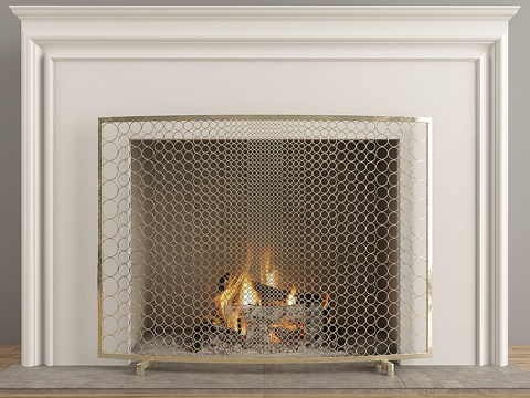  壁炉 373d模型 