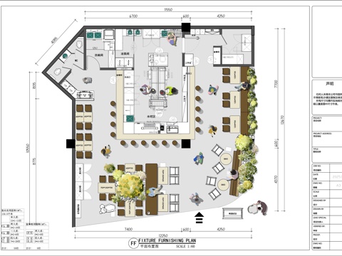 木屋烧烤露营烧烤店工装平面图烧鸟 现代日式西餐厅 日料餐厅cad施工图